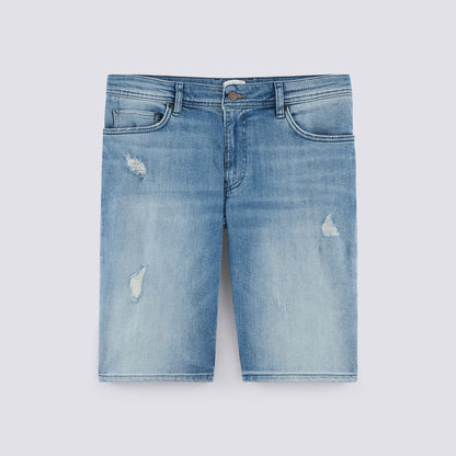 Bermuda denim effet destroy