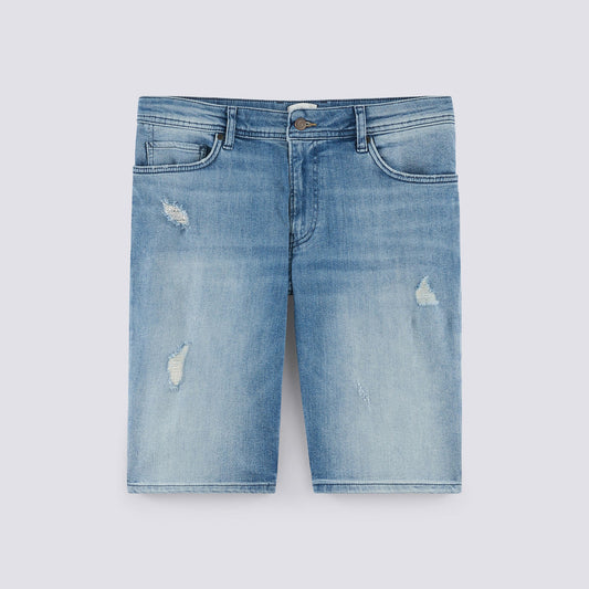Bermuda denim effet destroy