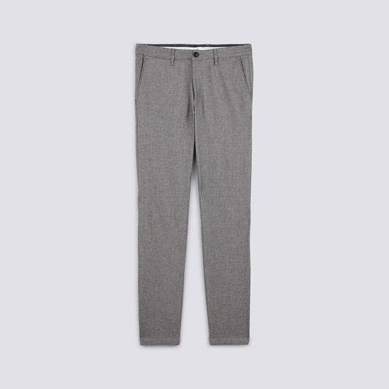 Chino droit matière reliefée