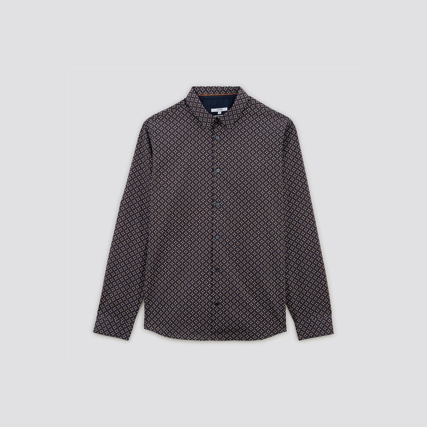 Chemise regular imprimé géométrique coton biologique