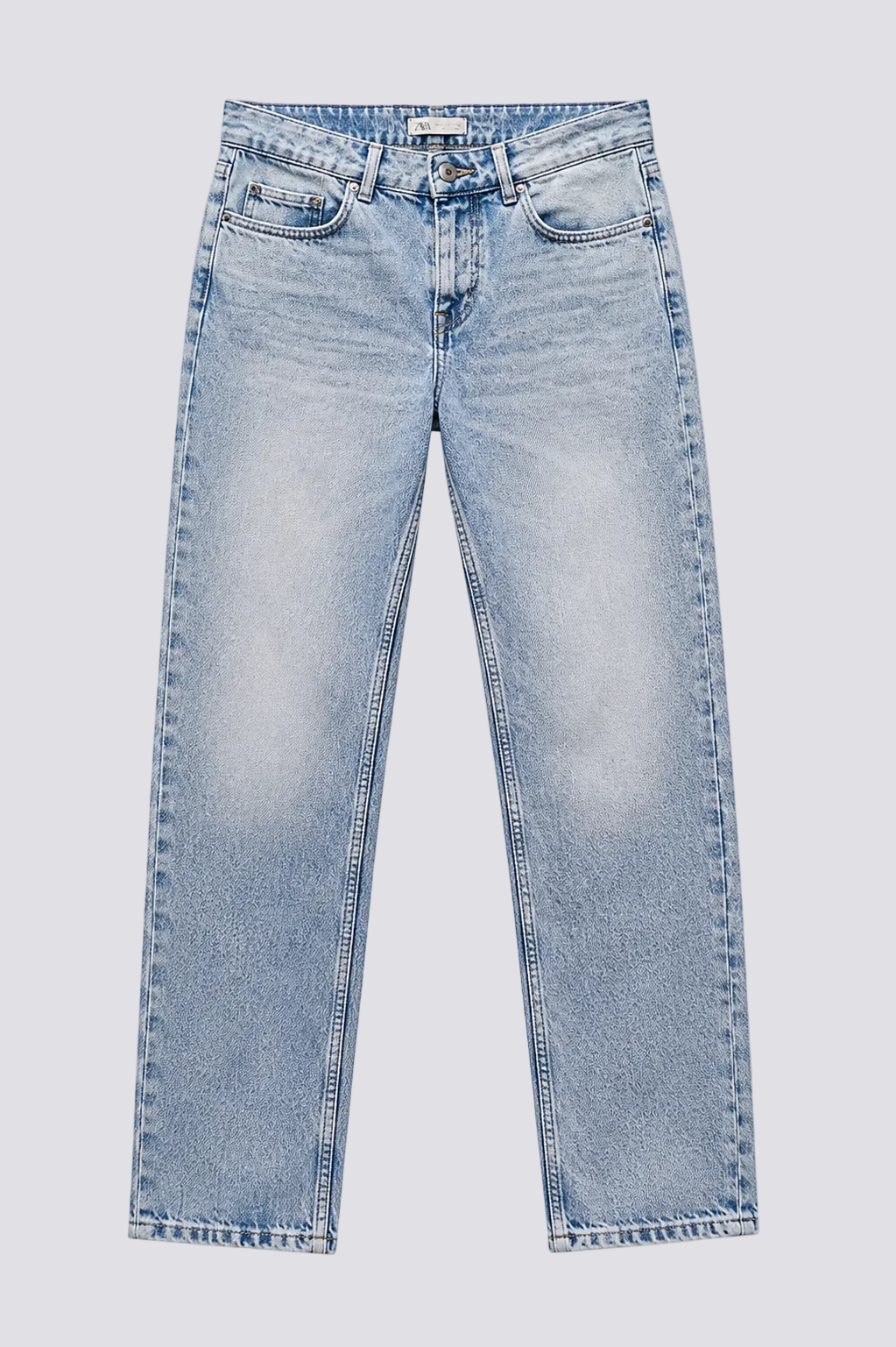 Jean straight délavé