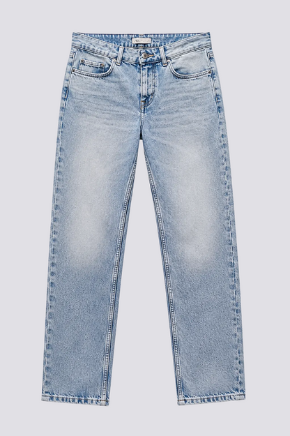 Jean straight délavé