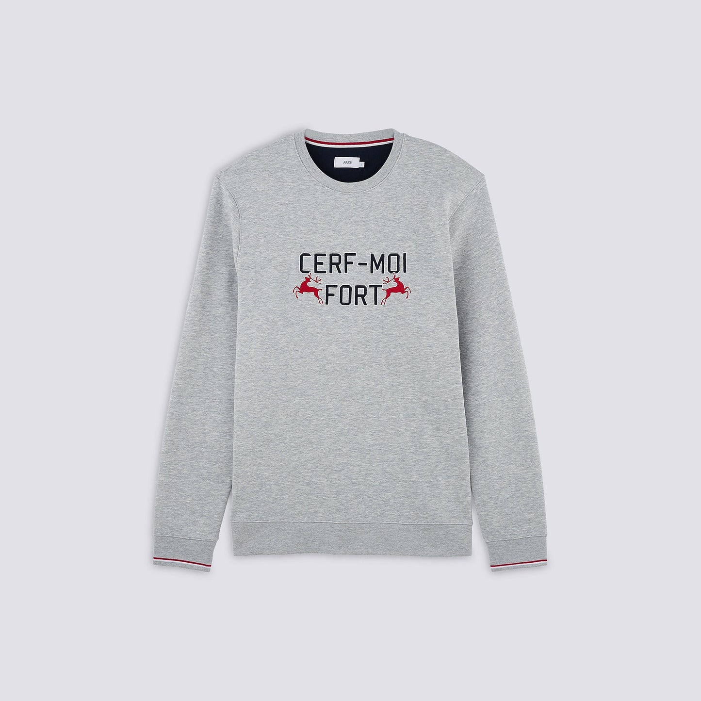 Sweat Noël homme  CERF-MOI FORT