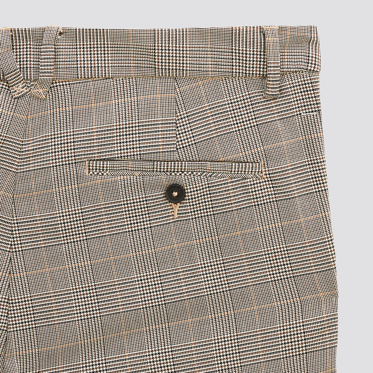 Pantalon slim chino à carreaux prince de Galles