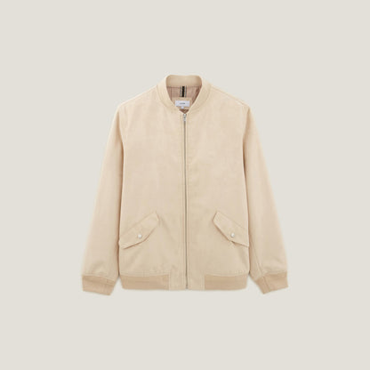 Blouson zippé aspect velours
