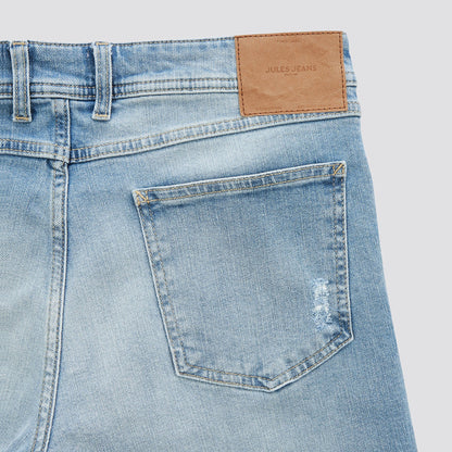 Bermuda en jean usé