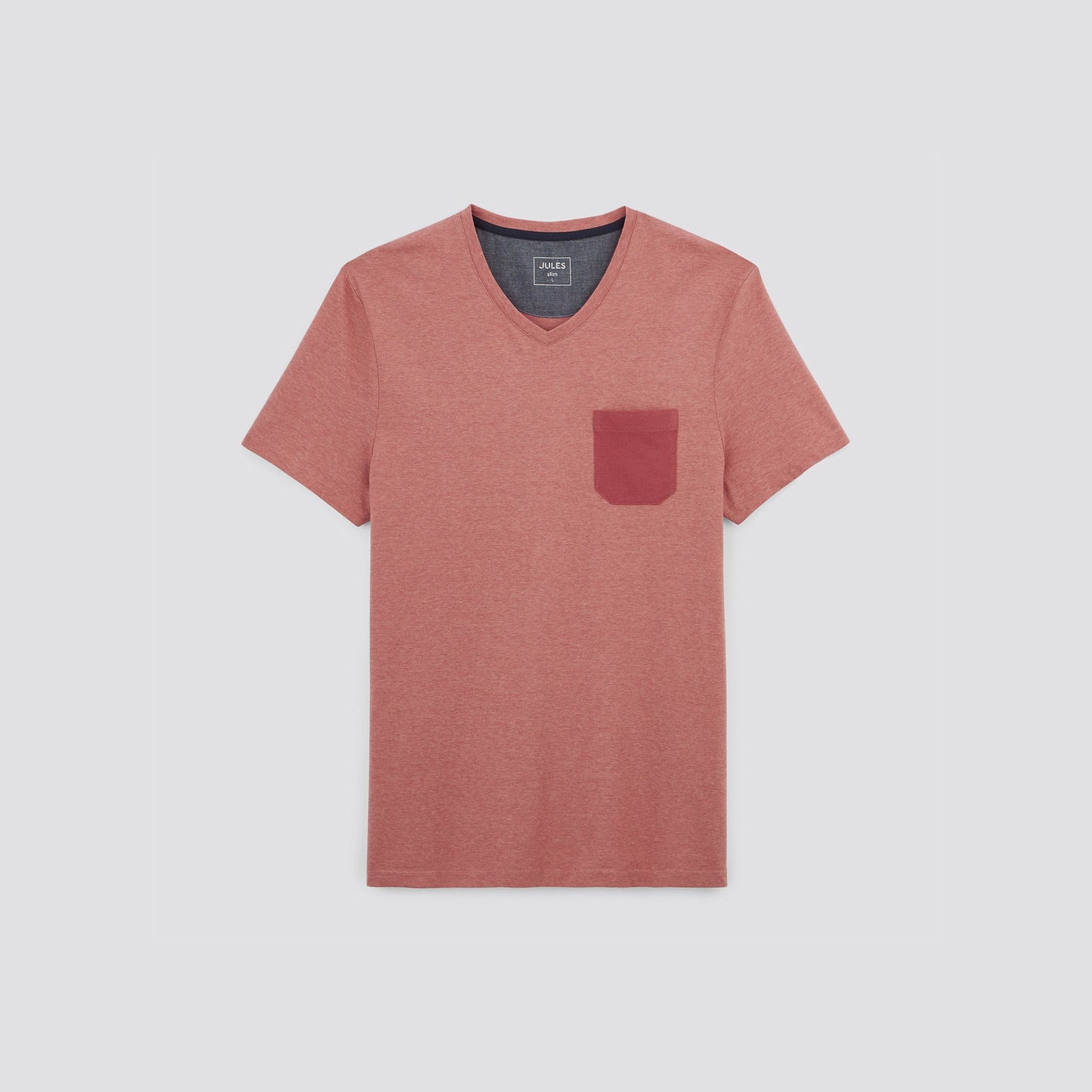 Tee shirt col V matière fantaisie