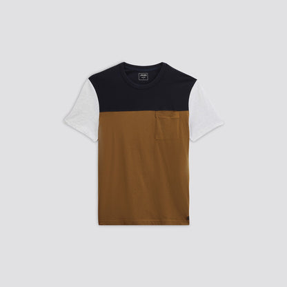 Tee shirt colorblock coton issu de l'agri bio