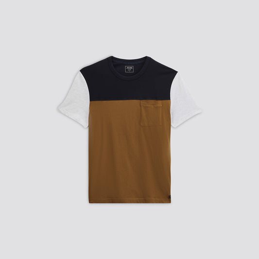 Tee shirt colorblock coton issu de l'agri bio