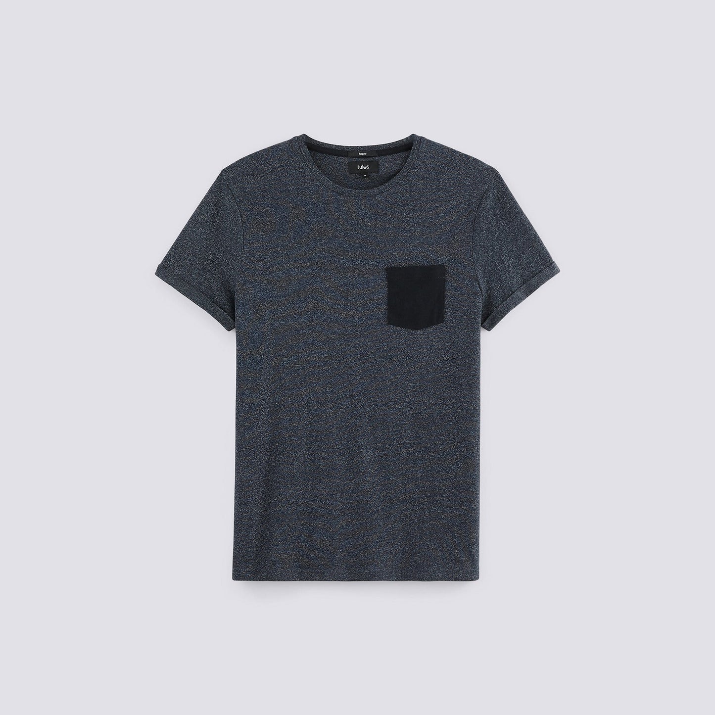 Tee shirt avec poche contrastée