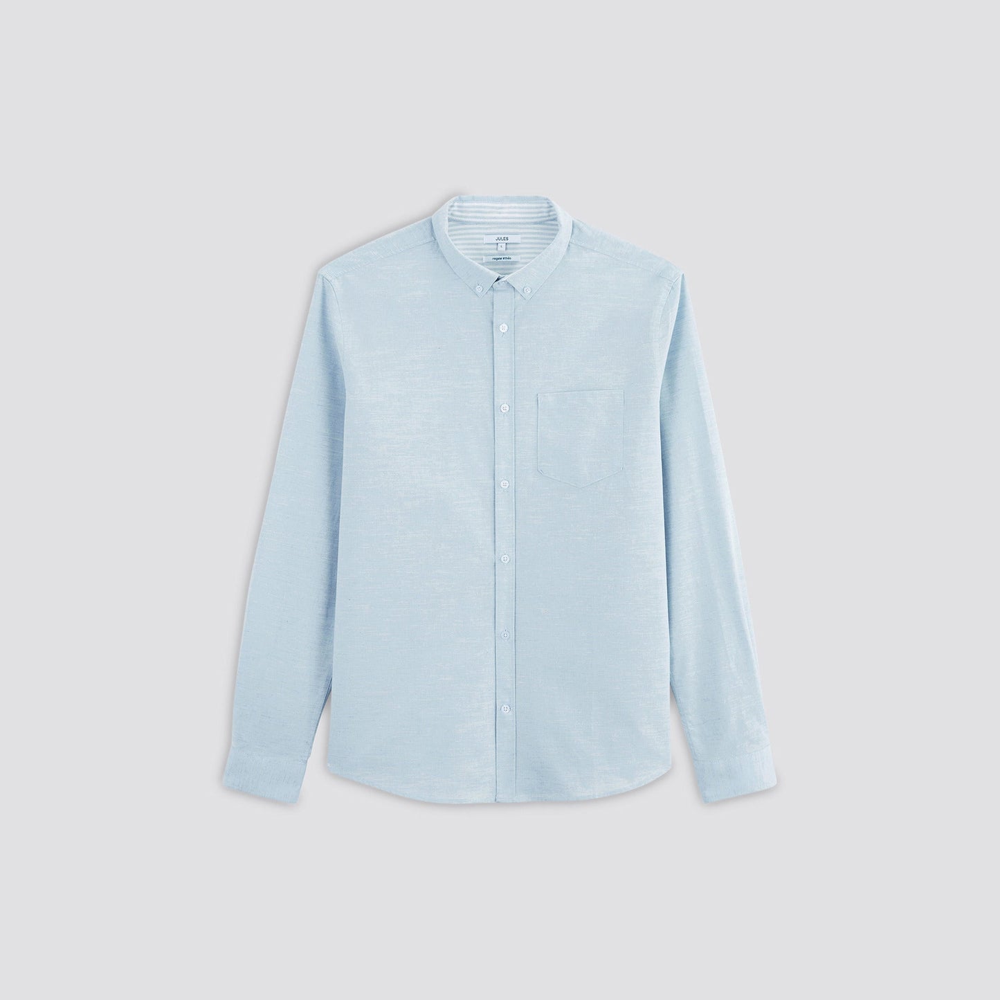 Chemise regular à rayures coton