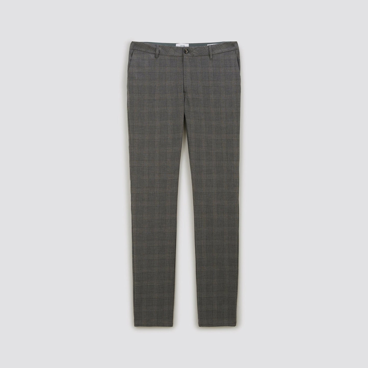 Pantalon chino slim à carreaux