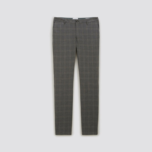 Pantalon chino slim à carreaux