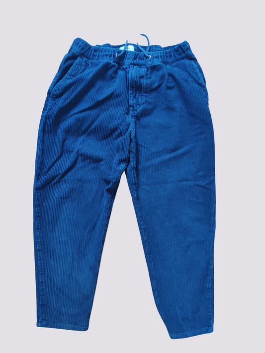 Pantalon velours bleu