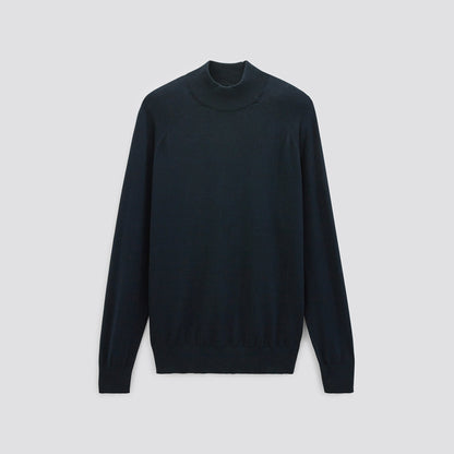 Pull col cheminé en coton
