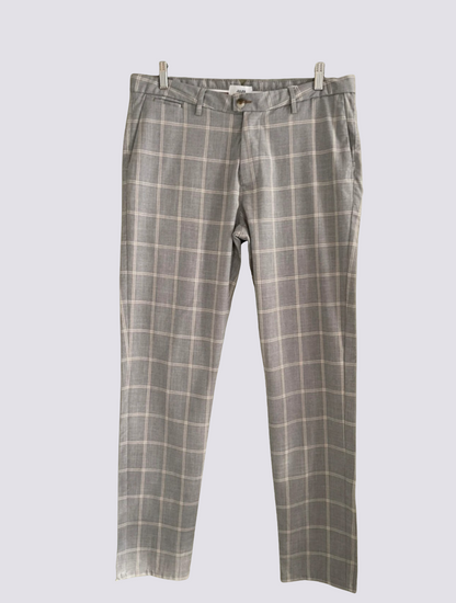 Pantalon chino à carreaux