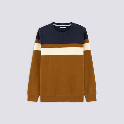 Pull col rond colorblock