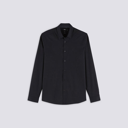 Chemise slim en popeline stretch