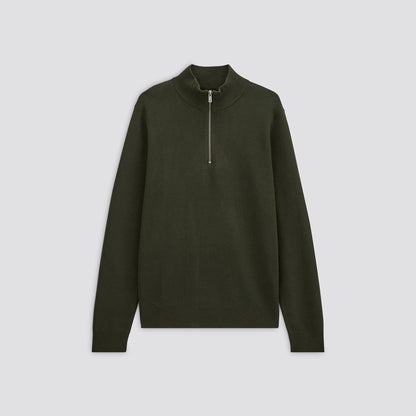 Pull à col montant zippé