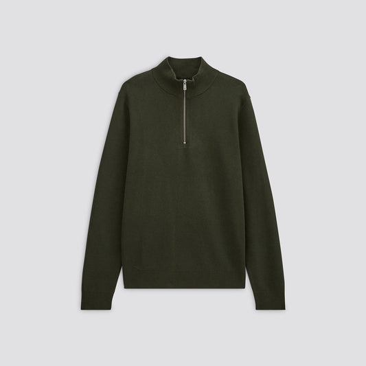 Pull à col montant zippé