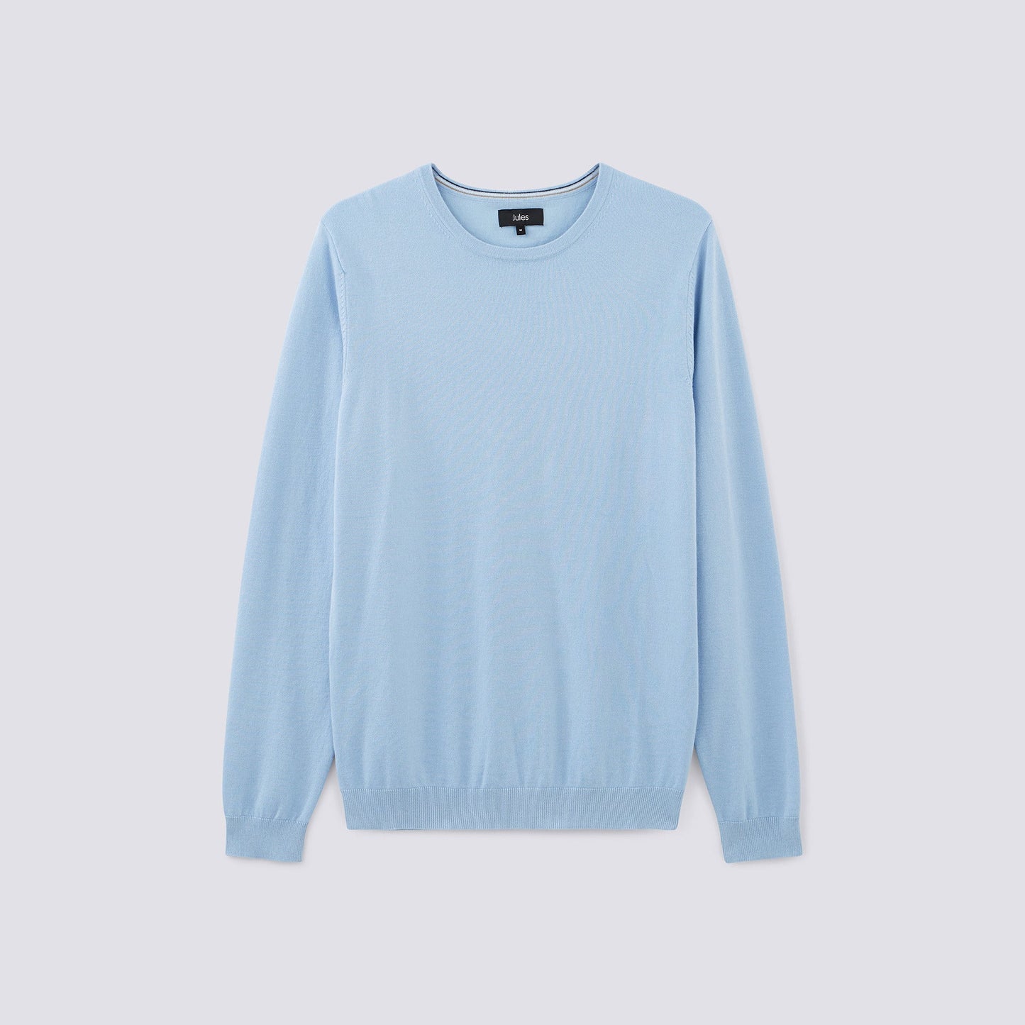 Pull fin col rond uni