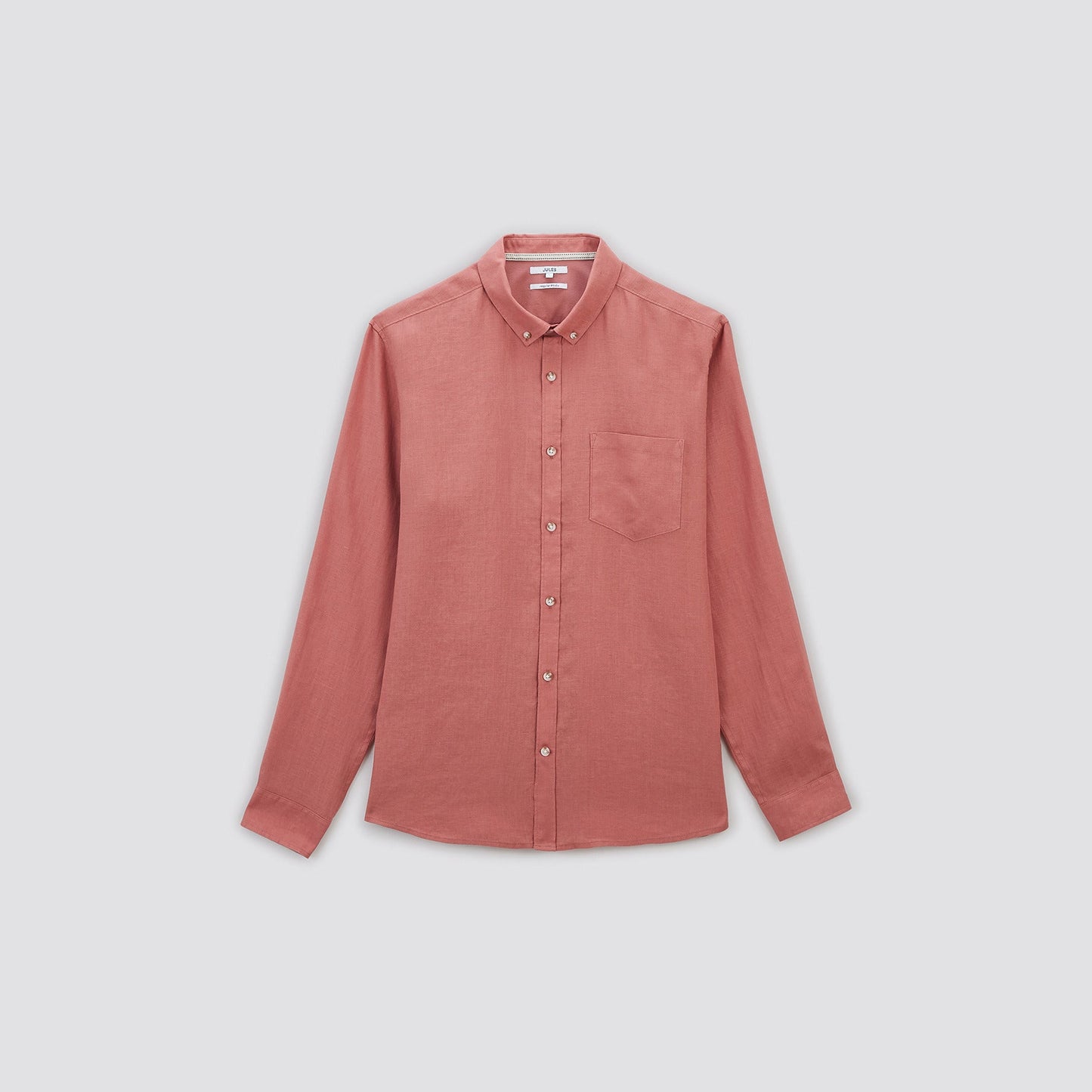 Chemise regular unie lin