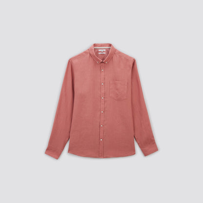 Chemise regular unie lin