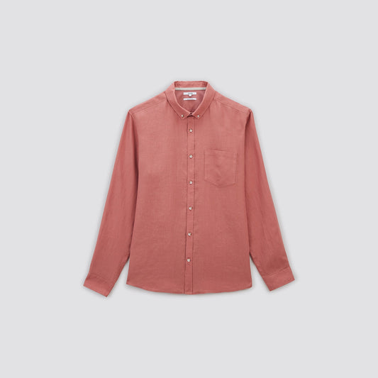 Chemise regular unie lin