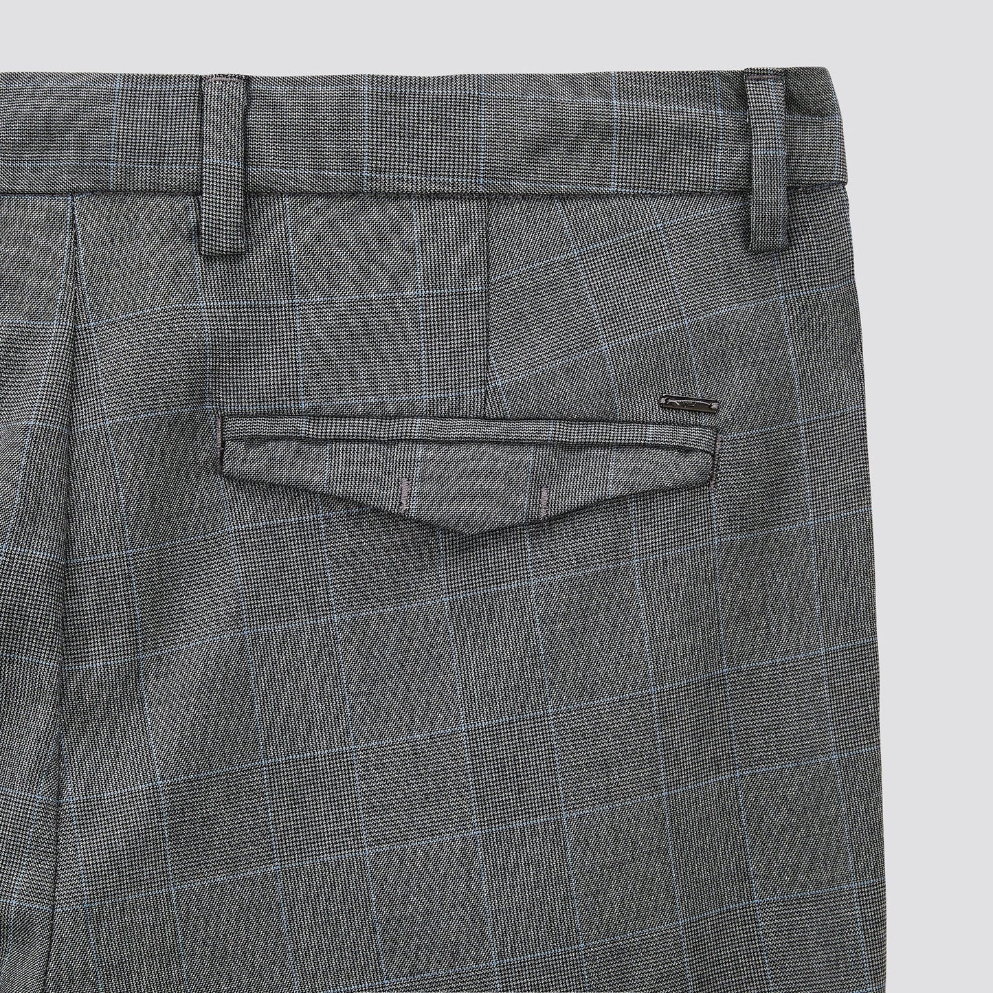 Pantalon chino slim à carreaux