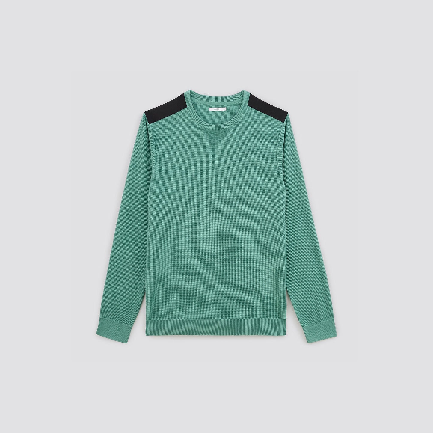 Pull à col rond et patch épaule