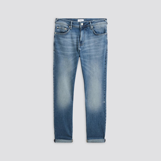 Jean straight 3 longueurs en coton recyclé