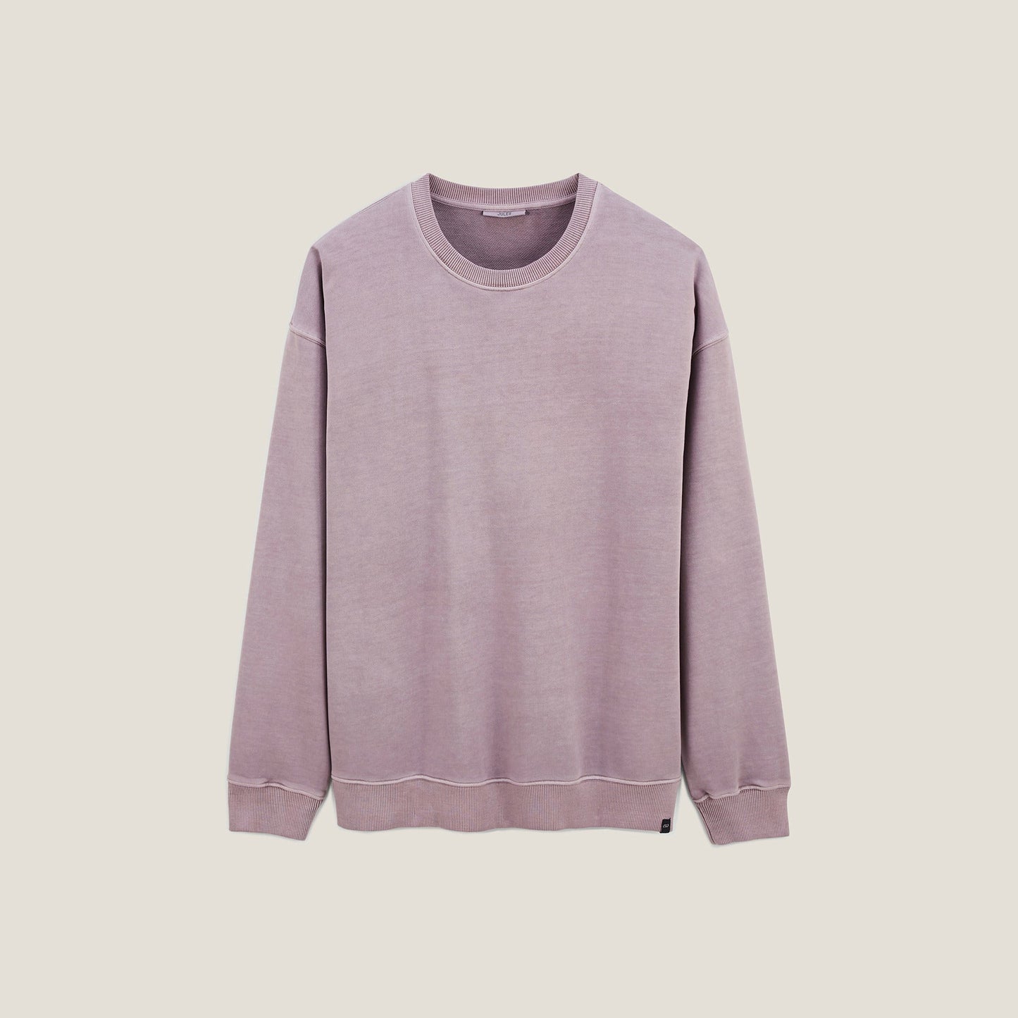 Sweat col rond effet délavé