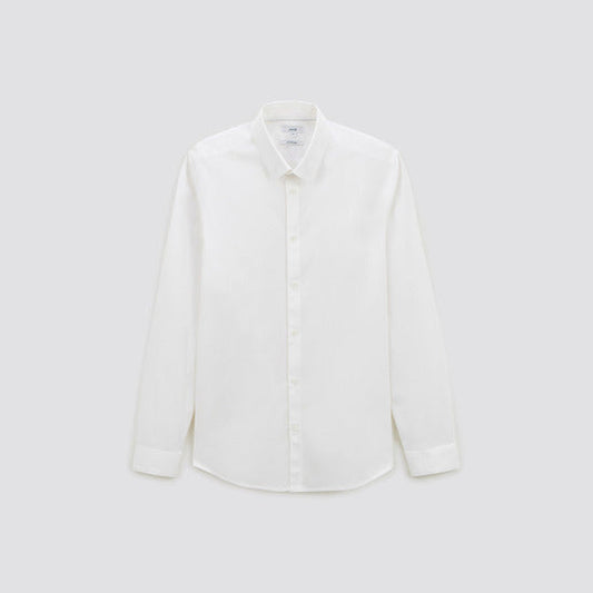 Chemise slim pop stretch unie coton biol