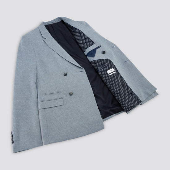 Veste de costume lin double boutonnage
