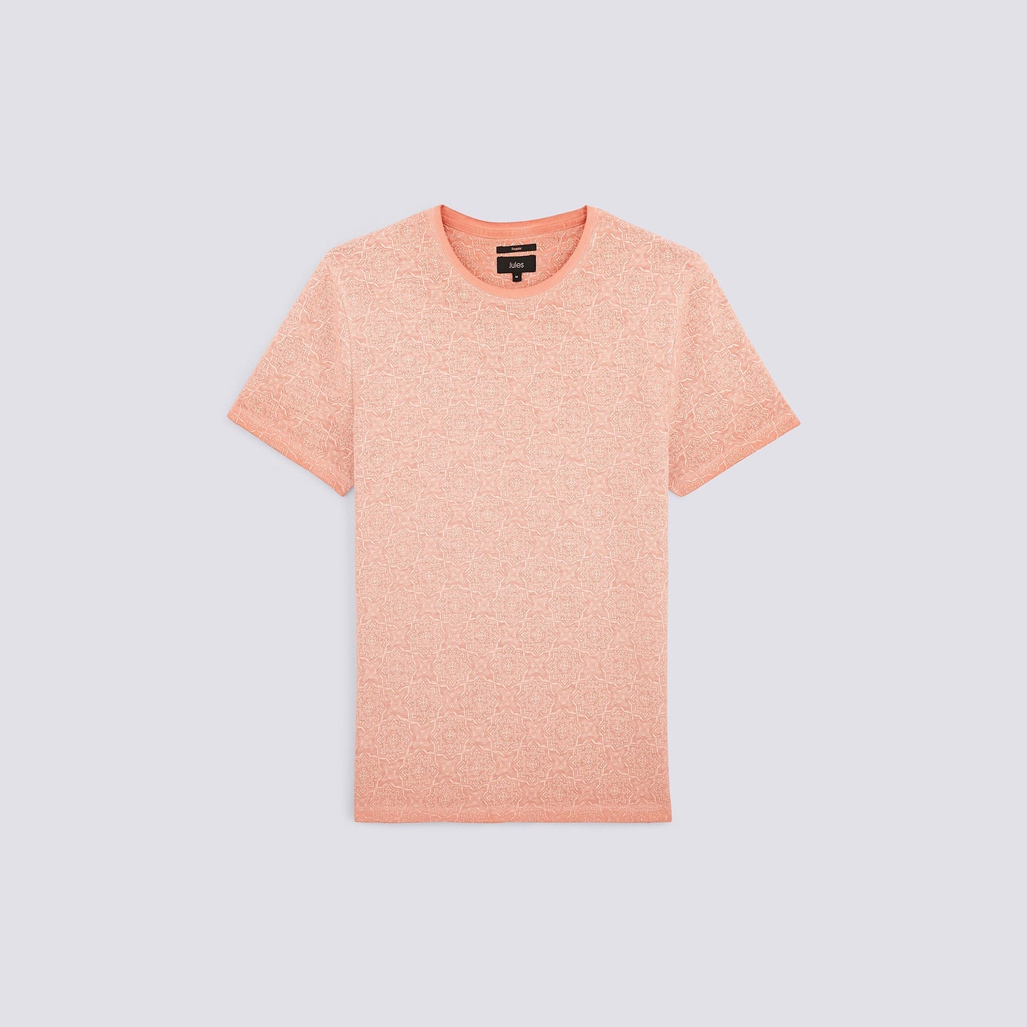 Tee shirt col rond imprimé oriental