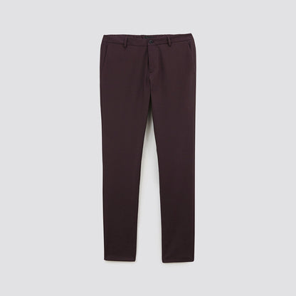 Pantalon chino slim effet flanelle