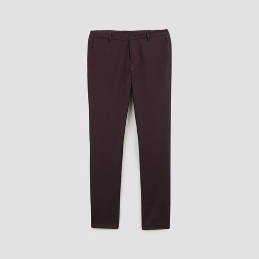 Pantalon chino slim effet flanelle