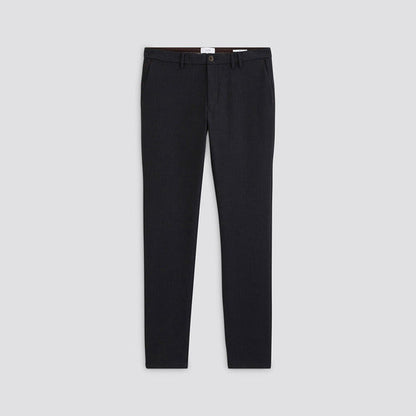 Pantalon chino slim fantaisie intérieur gratté