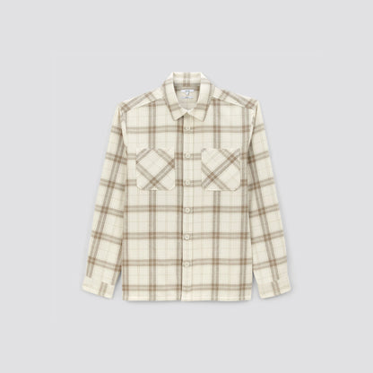 Surchemise à carreaux en coton