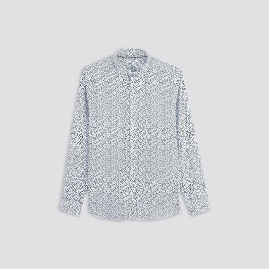 Chemise regular imprimé micro motif coto