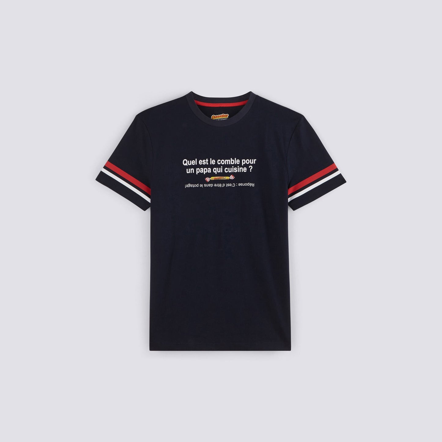 Tee shirt col rond CARAMBAR PAPA QUI CUI