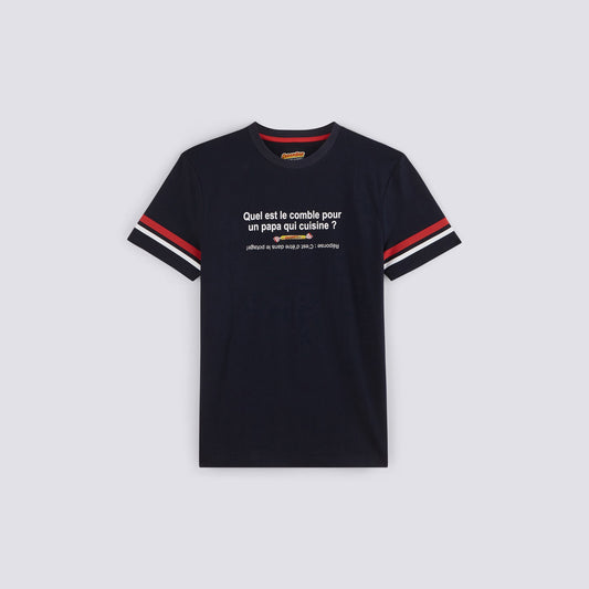 Tee shirt col rond CARAMBAR PAPA QUI CUI