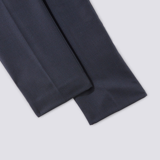 Pantalon de costume slim motif canvas