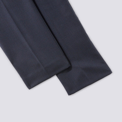 Pantalon de costume slim motif canvas