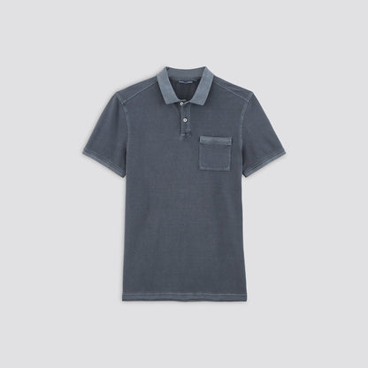Polo manches courtes en piqué lavé