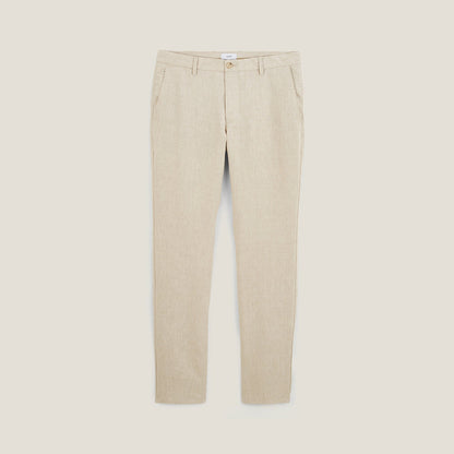 Pantalon droit 100% lin
