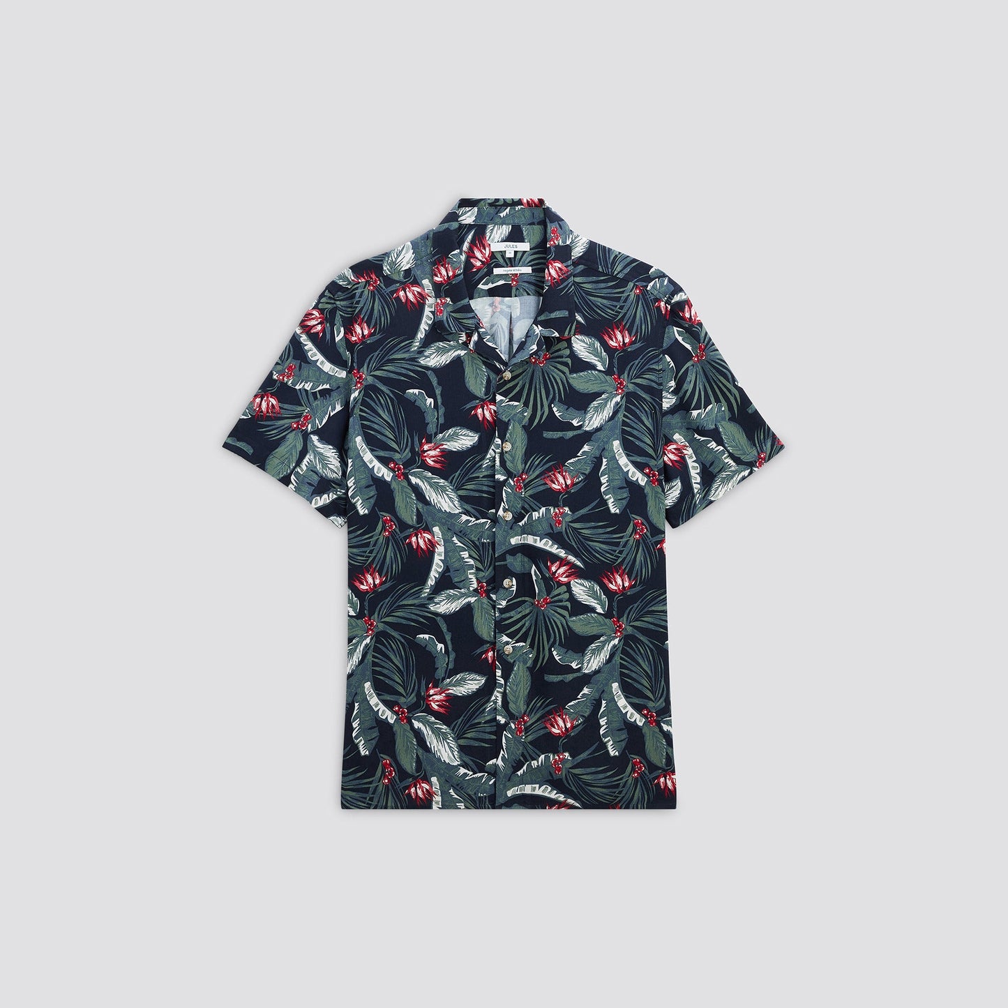 Chemise hawaienne regular fleur viscose