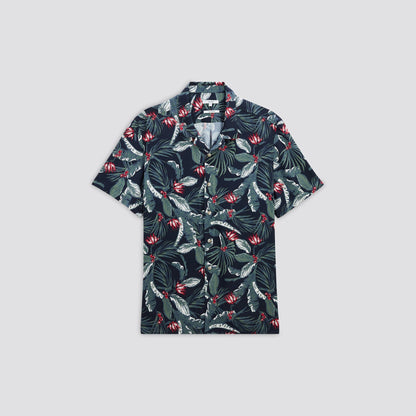 Chemise hawaienne regular fleur viscose