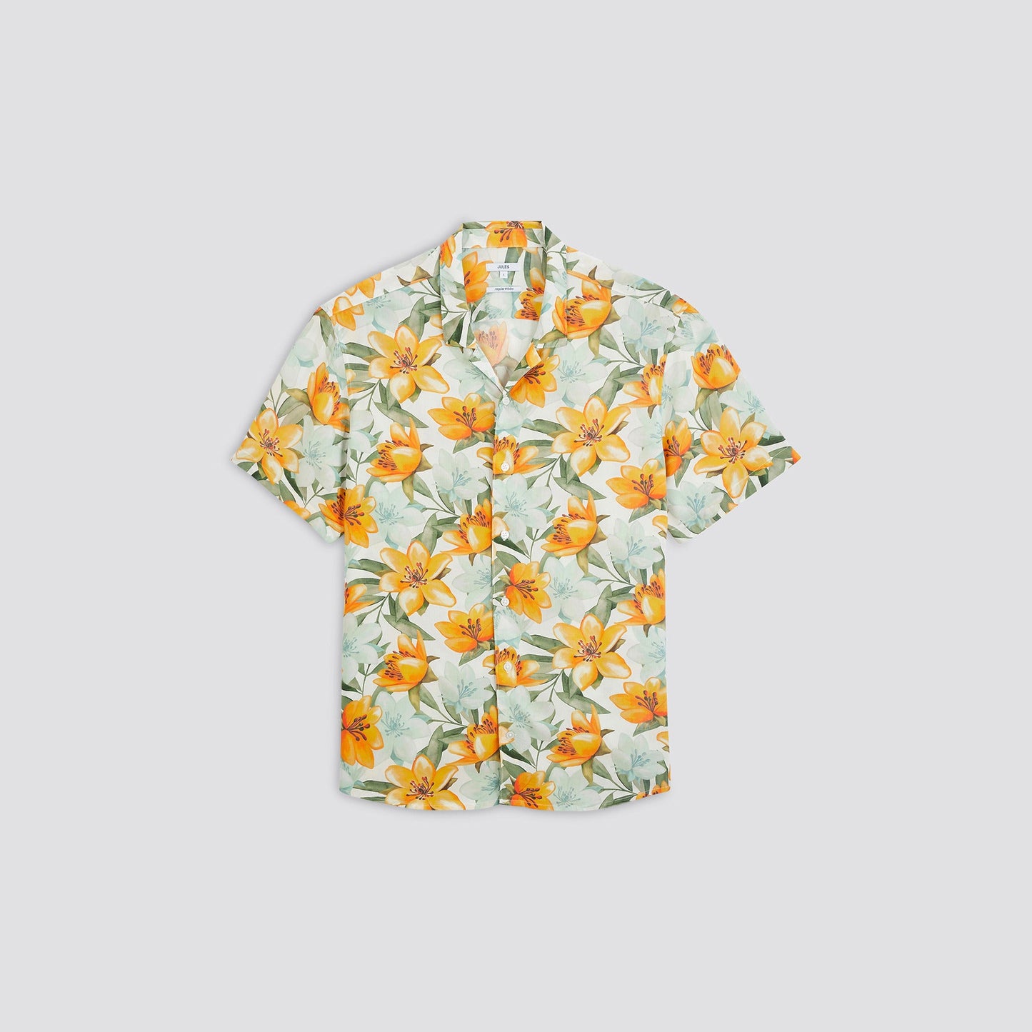 Chemise hawaïenne fleurs viscose ecovero