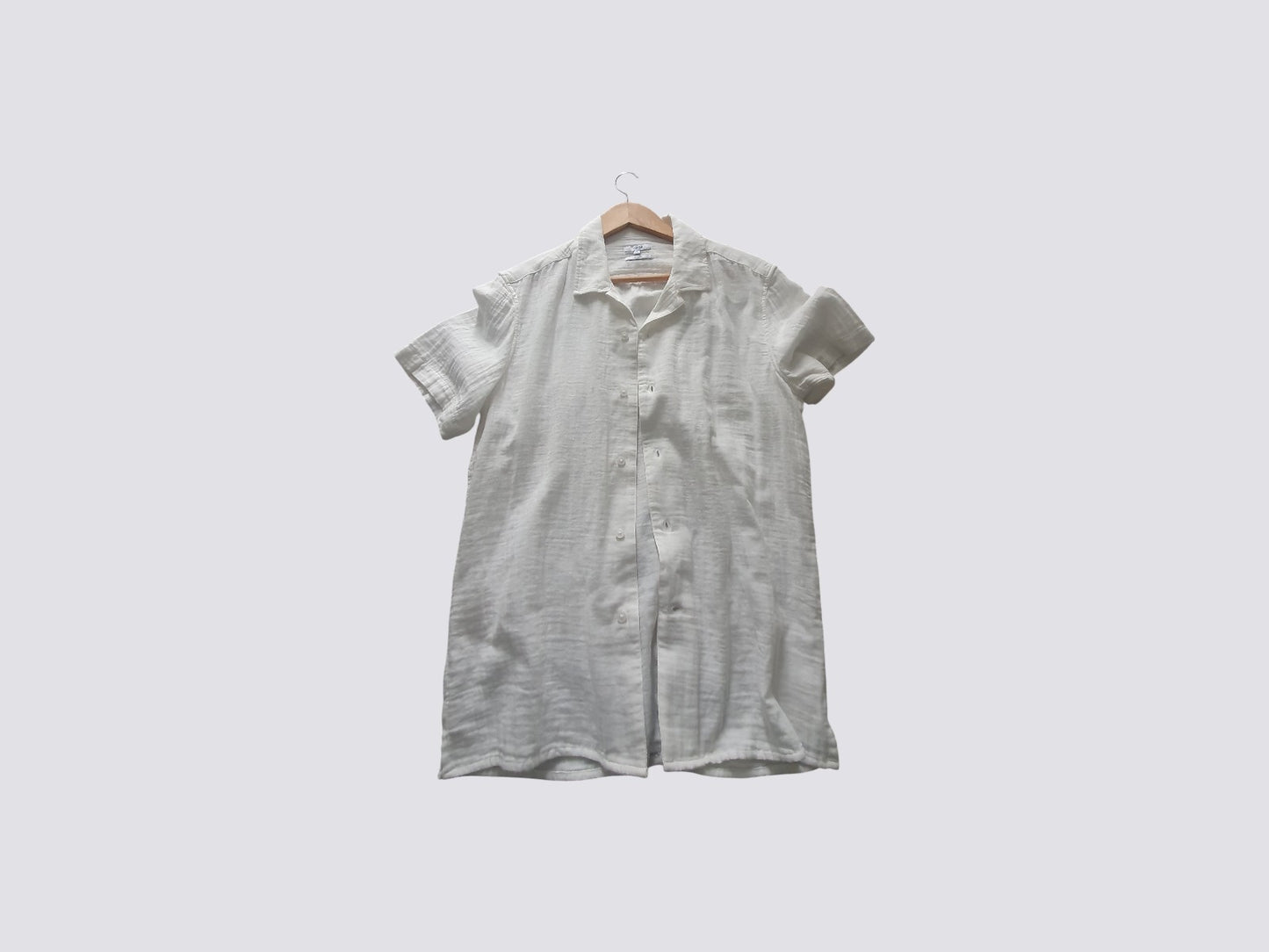 Chemise blanche manche courte taille S